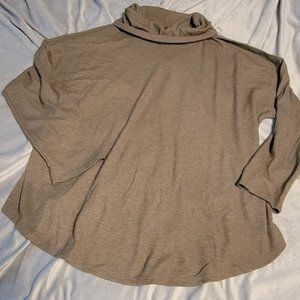 Waffle Knit Cowl Neck Lightweight Sweater